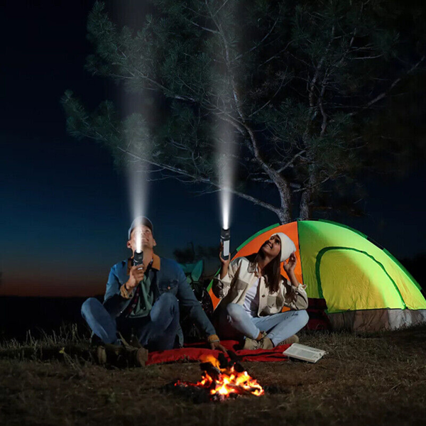 可充电可折叠LED野营灯户外野营徒步手电筒工作灯野营灯-9