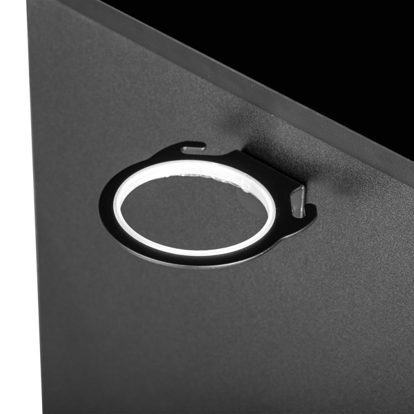 15厘E0刨花板麻面 转角三层1门一抽 沙龙柜 黑色-7