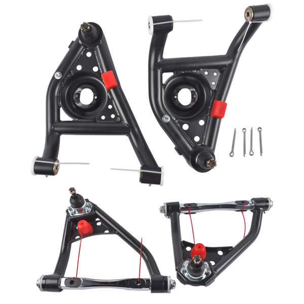 控制臂 Front Tubular Upper Lower Control Arms Set A Body Fits for Chevy Nova Camaro Buick Apollo Pontiac Firebird Ventura 1967-1974-6