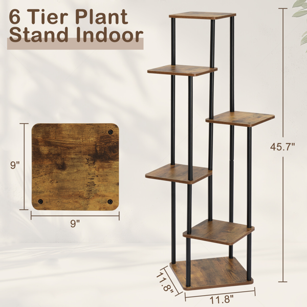 6层 铁木 116*30*30cm 铁木植物架-17