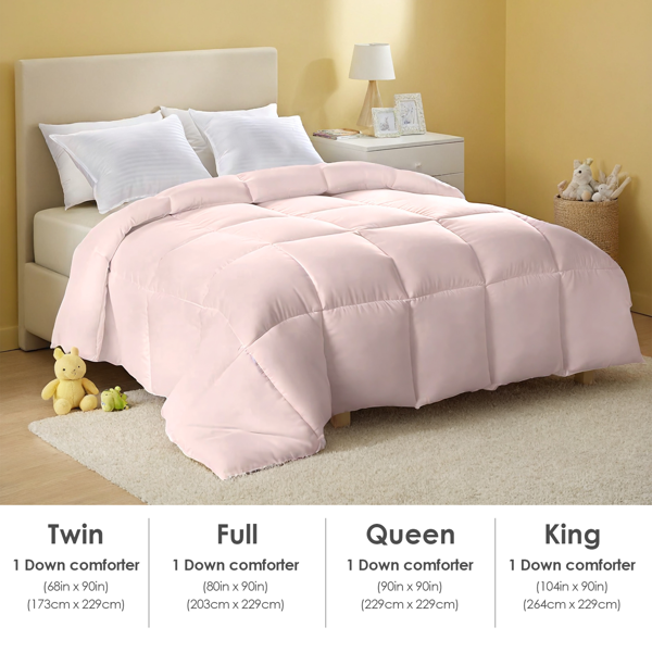 粉色超大码胖被厚被，冬季加厚保暖亲肤被芯，波西米亚风格简约格子，高端豪华被芯酒店卧室使用，圣诞节礼物-6