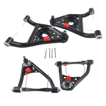 控制臂 Front Tubular Upper Lower Control Arms Set A Body Fits for Chevy Nova Camaro Buick Apollo Pontiac Firebird Ventura 1967-1974