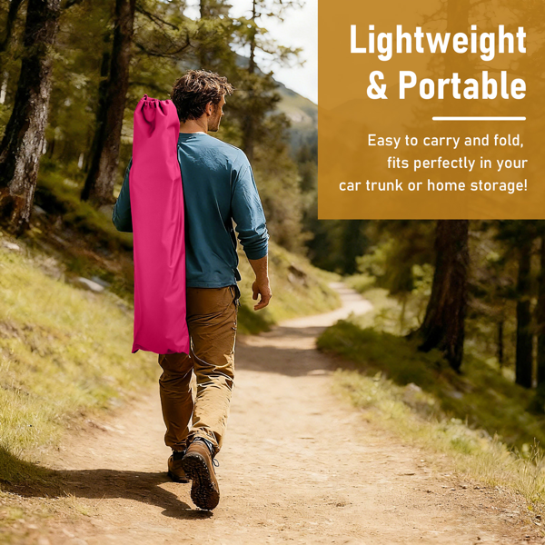 75in 芭比粉 户外行军床 铝床面支架 铁交叉脚 长方形 125kg-9