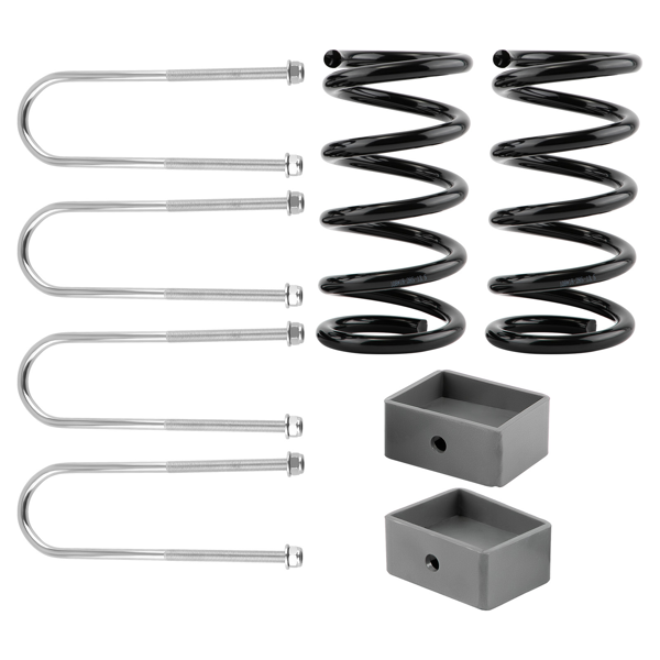 前3英寸后4英寸螺旋弹簧降低套件 适用于雪佛兰S10、GMC S15、索诺玛车型 1982-2004年款-2