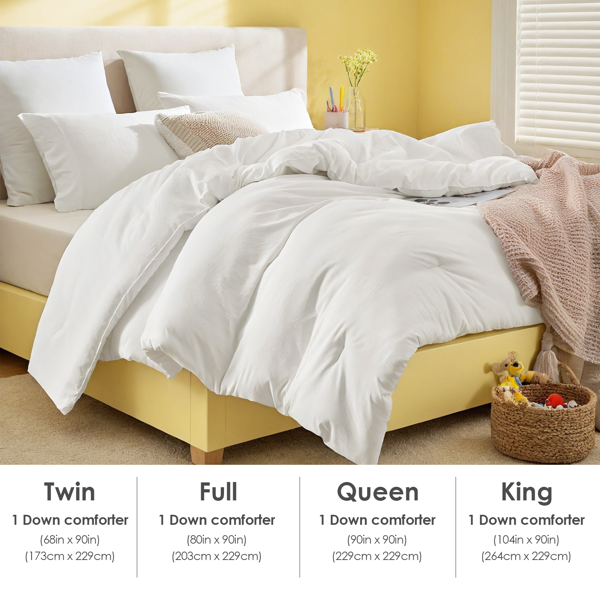 大码白色胖被，可爱温馨卧室民宿酒店使用，单人双人床使用，简约冬季被芯春秋被，圣诞节礼物-4