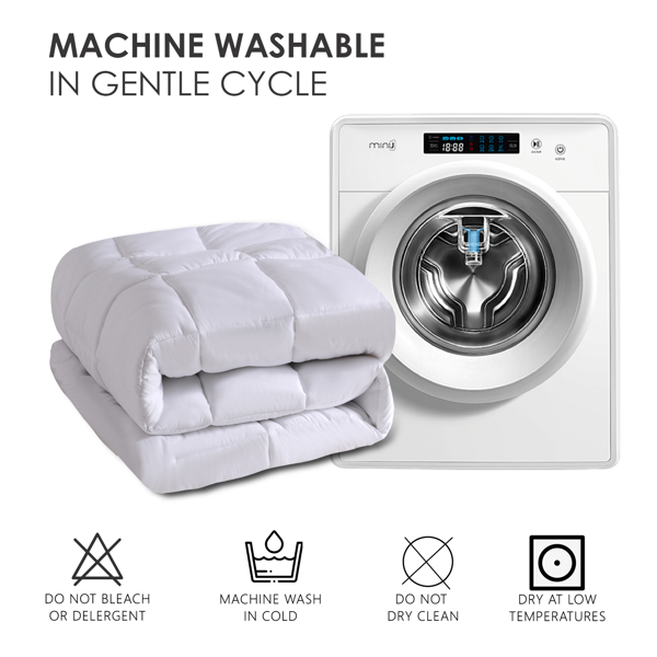 2件装大码格子白色单被芯，柔软舒适，亲肤保暖，四季通用，冬季厚被春秋使用，适用高端豪华家居酒店-6