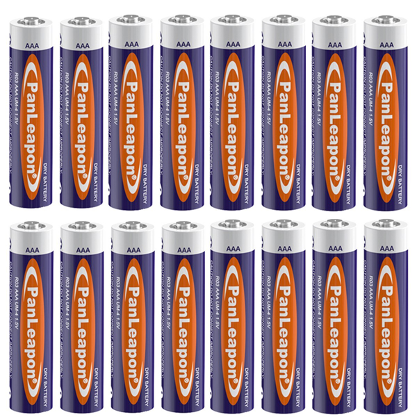 16节AAA电池1.5v碳锌AAA电池，适用于家用电器小型设备-1