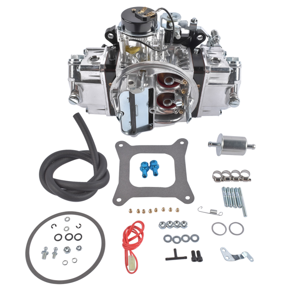 化油器 BR-67212 Street Carburetor Mechanical Secondary 650CFM Aluminum Gasoline 4Barrel Square Bore Black-4