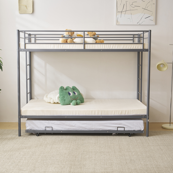 【同款编码：88733738】灰色 Twin&Daybed 双层上下床 铁床 美国 单独Daybed-9