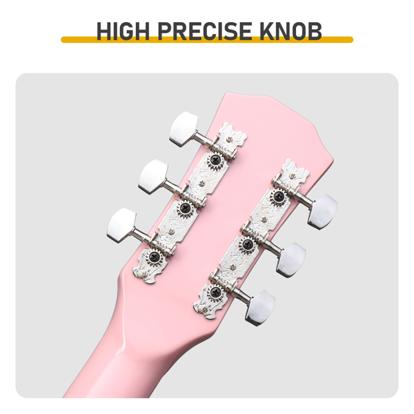 41寸 D桶缺角 椴木 原声 民谣吉他 罩光粉-6