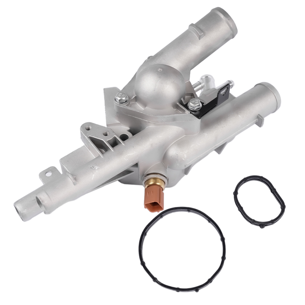 节温器总成 Upgrade Thermostat Housing Assembly Fit for Hyundai Sonata Santa Fe Tucson 2010-2015 Kia Optima Sorento 2011-2015 Sportage 2011-2016 2.4L 25600-2G500 902-5128-2