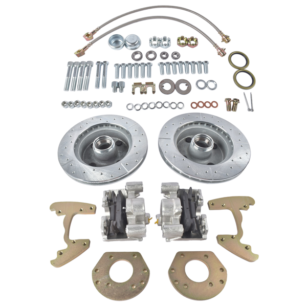 刹车盘套装 Front Disc Brake Changeover Replacement for Ford Falcon 1960-1965 4 Lug 6 Cylinder Spindle-4