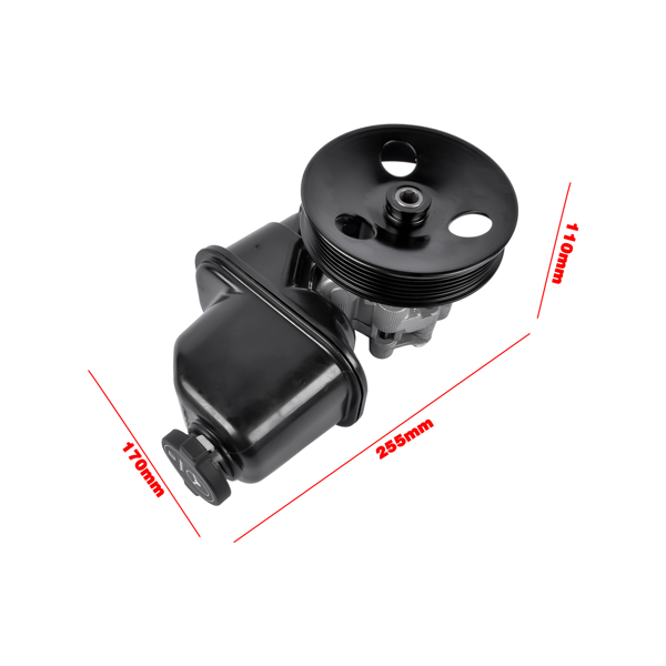 转向助力泵 Power Steering Pump Kit Fit for Chevy Captiva Sport Sport Utility 2.4L L4 2012-2015 with Reservoir with Pulley 9300113 13581202 20-1028 201028R-3