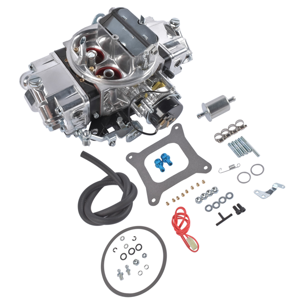 化油器 BR-67212 Street Carburetor Mechanical Secondary 650CFM Aluminum Gasoline 4Barrel Square Bore Black-3