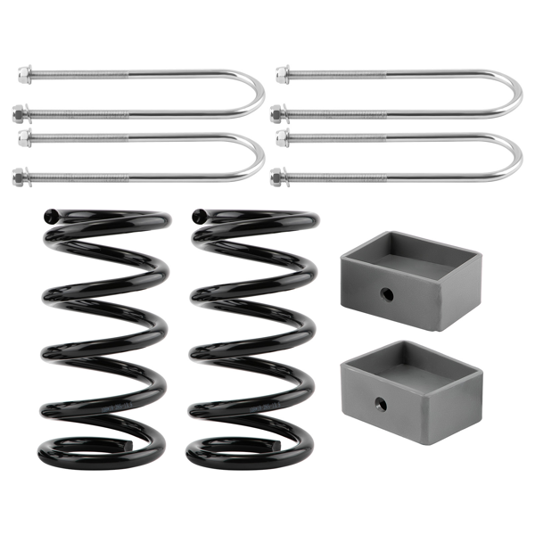 前3英寸后4英寸螺旋弹簧降低套件 适用于雪佛兰S10、GMC S15、索诺玛车型 1982-2004年款-3