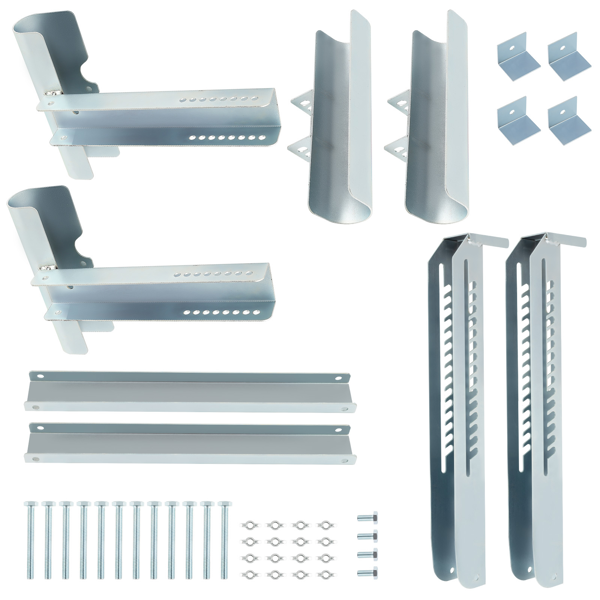 2x 梯式脚手架延伸套件（2档调节）最高延伸20英寸稳定可调式-6