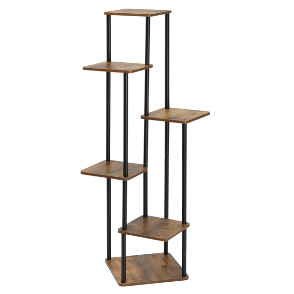 6层 铁木 116*30*30cm 铁木植物架-6