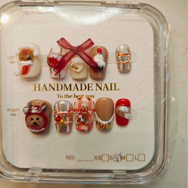 10片装高端法式纯正性感手工假指甲（Tiktok/Temu仅支持自提）-1