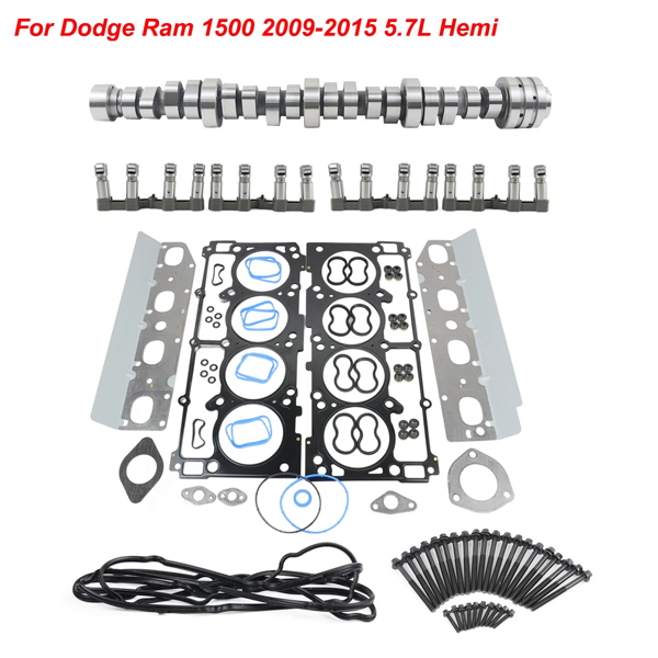 气缸套件 Hydraulic Lifters Camshaft Relacement Kit Replacement for 5.7L Hemi MDS Dodge Ram 1500 2009+ 53021726AE 53021726AD-3