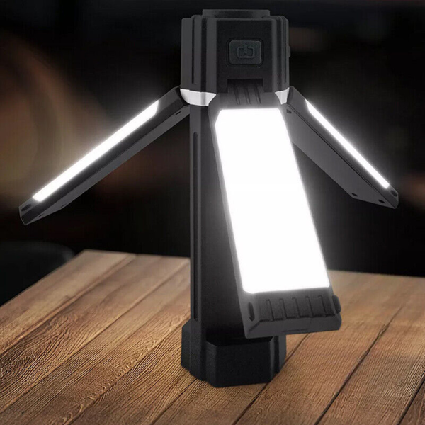 可充电可折叠LED野营灯户外野营徒步手电筒工作灯野营灯-6