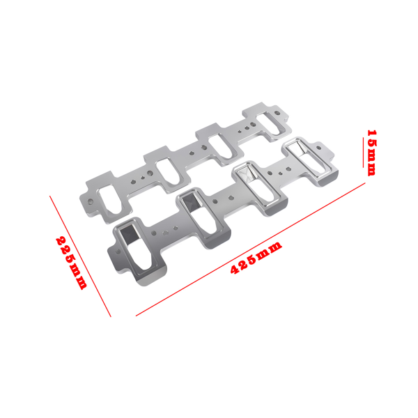 进气歧管垫片 Intake Manifold Adapters Fit for LS Cathedral Port Cylinder Head to Rectangle Port Chevrolet Corvette Camaro SS Pontiac G8 GXP 551316-3