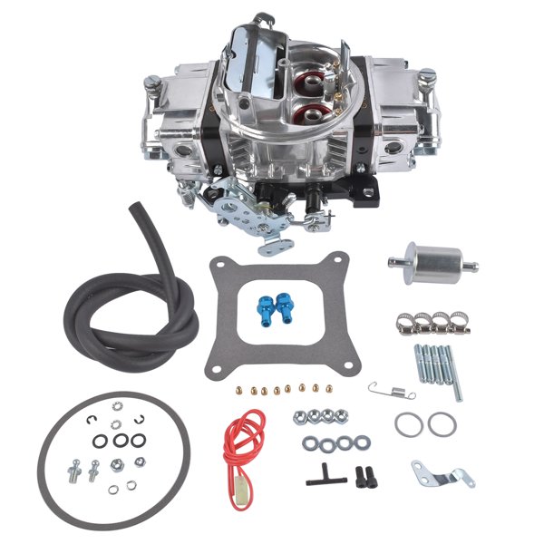 化油器 BR-67212 Street Carburetor Mechanical Secondary 650CFM Aluminum Gasoline 4Barrel Square Bore Black-1