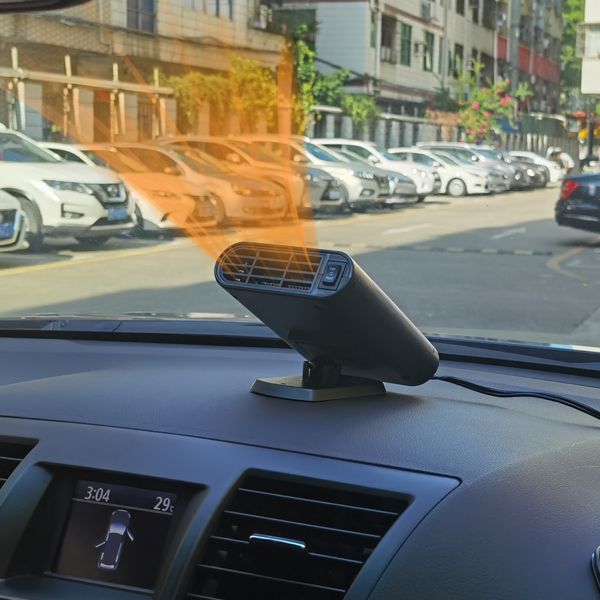 （自提可发加拿大，temu&tk下自提单）24V汽车卡车加热器 - 200W快速加热&风扇模式，360°可调，二合一除霜除雾器挡风玻璃加热器，适用于厢式货车巴士露营旅行-4