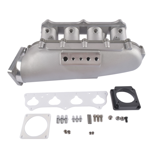 进气歧管 Silver Ultra Race Intake Manifold Kit Replacement for Honda Civic Si 2002-2005, Acura RSX Base/TypeS TSX 2.0L K20A2 K-Series-5