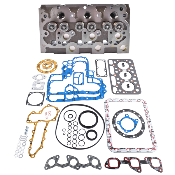 缸盖总成 Complete Cylinder Head Gasket Set Fits for Kubota L225 L245 D1102 D1101 L2201 L2000 Engine 15321-03040, 15321-03042-4