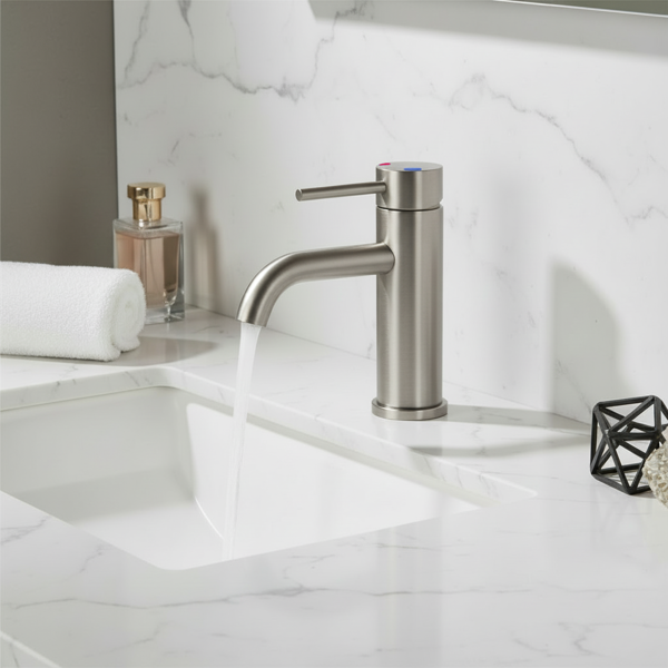 单柄浴室水龙头卫生间水龙头不锈钢单孔T10，拉丝镍【周末不发货，TK/TEMU订单仅支持自提】-7