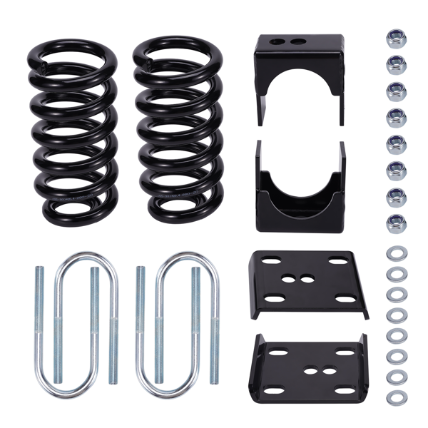 前3英寸后5英寸降低弹簧翻转套件适用于雪佛兰C10/GMC C15 1973-1987款-3