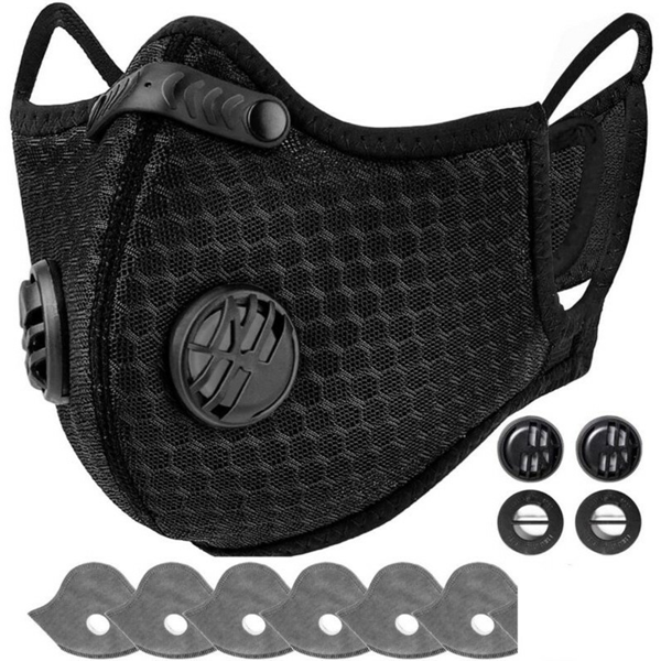 可重复使用的半面罩带过滤器的自行车户外运动面罩-1