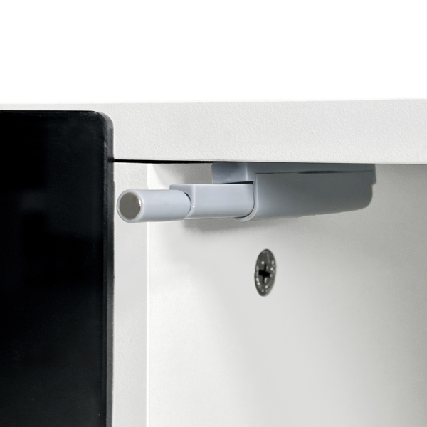 时尚现代电视柜，带34.2英寸非加热式电壁炉，高光泽娱乐中心，带2个柜子，适用于最大78英寸电视的媒体控制台，白色-23