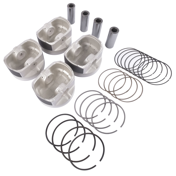 活塞套装 Engine Piston & Ring Set For Hyundai Sonata Tucson Kia Santa Fe Kia Optima Sportage G4KD 2.0L L4 GAS DOHC 2005-2012 234102G000, 230402G200-4