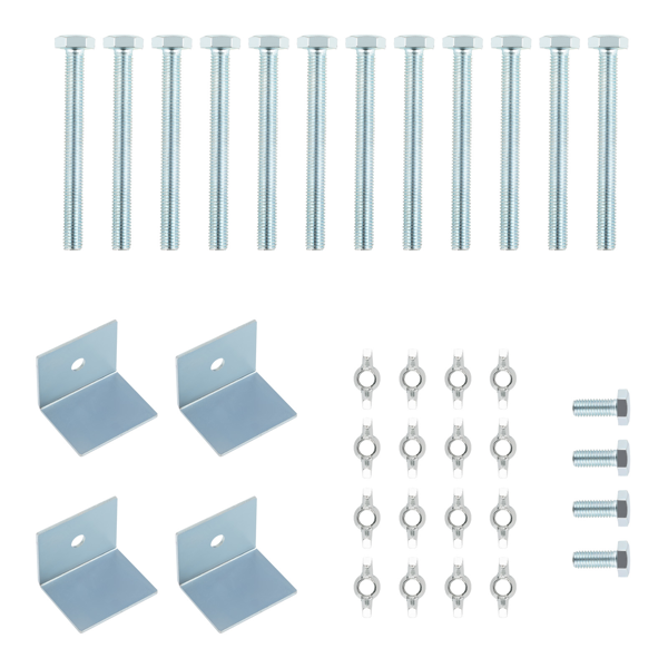 2x 梯式脚手架延伸套件（2档调节）最高延伸20英寸稳定可调式-5