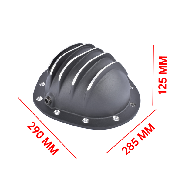 差速器盖 Rear Differential Rear End Cover Fits for Chevy GMC 8.75" RG 12 Bolt Black Cast Aluminum-5