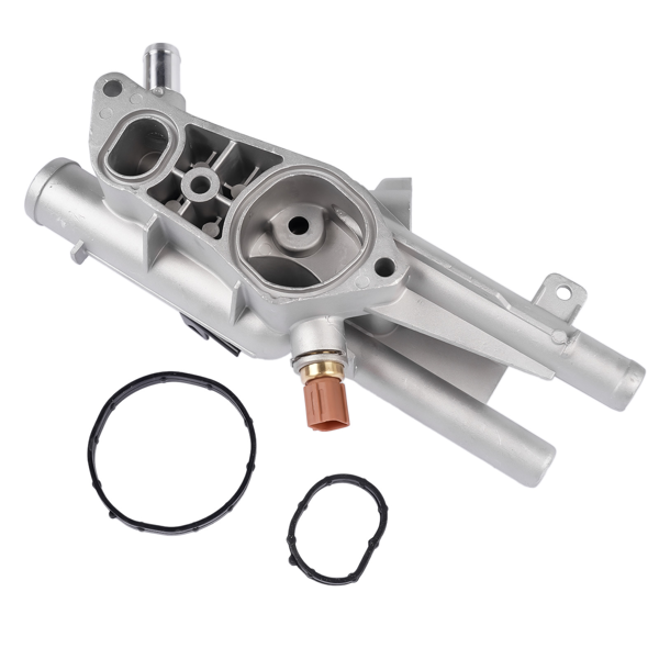 节温器总成 Upgrade Thermostat Housing Assembly Fit for Hyundai Sonata Santa Fe Tucson 2010-2015 Kia Optima Sorento 2011-2015 Sportage 2011-2016 2.4L 25600-2G500 902-5128-9