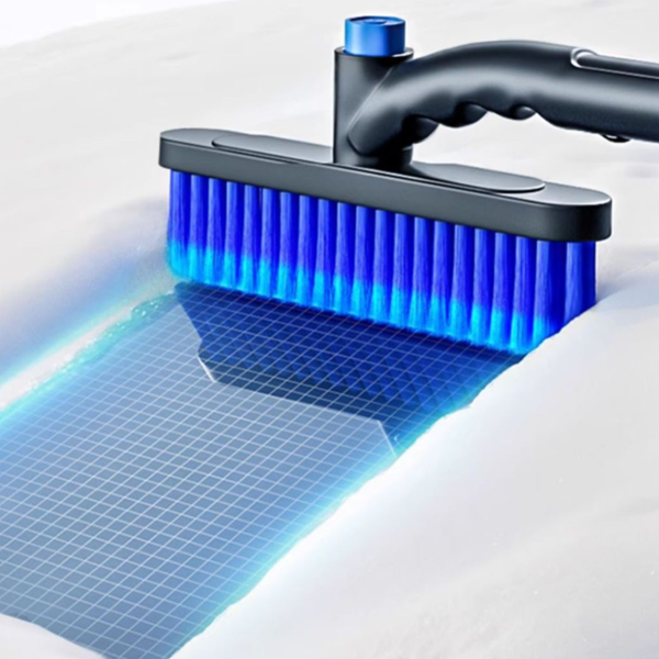 可拆卸式汽车雪铲冰铲可扩展式除尘清洁刷-9