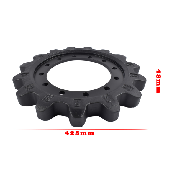 链轮 304-1870 Drive Track Sprocket 15 Tooth 12 Bolt Hole Replacement for Caterpillar 249D 249D3 239D3 239D 259D3 259D 259B3-3