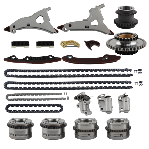 凸轮轴调节器正时链条套件 适用于奔驰M276 AMG W212 A207 3.0/3.5升发动机-2