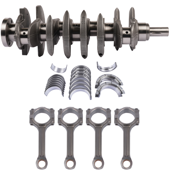 曲轴套装 Engine Crankshaft with Con Rods Bearings Kit Fit for GMC Terrain Buick LaCrosse Regal Verano Chevrolet Captiva Sport Cobalt Equinox HHR Impala Malibu Pontiac G5 G6 Saturn Aura Ion 12578182-5