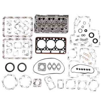 缸盖总成 Complete Cylinder Head with Valves Spring + Full Gasket Set Fit for Kubota D850 D950 15532-03040 19267-03040