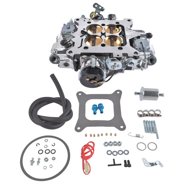 化油器 BR-67212 Street Carburetor Mechanical Secondary 650CFM Aluminum Gasoline 4Barrel Square Bore Black-5