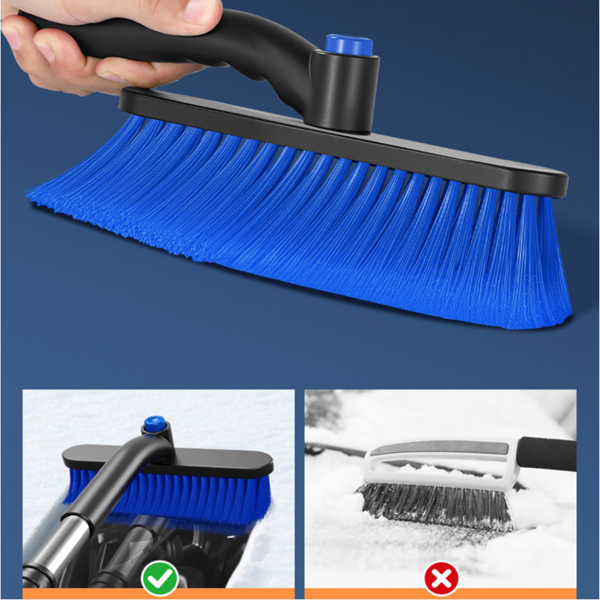 可拆卸式汽车雪铲冰铲可扩展式除尘清洁刷-6