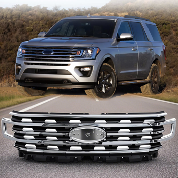 福特远征2018-2021前保险杠格栅上部格栅镀铬LL1Z8200BB