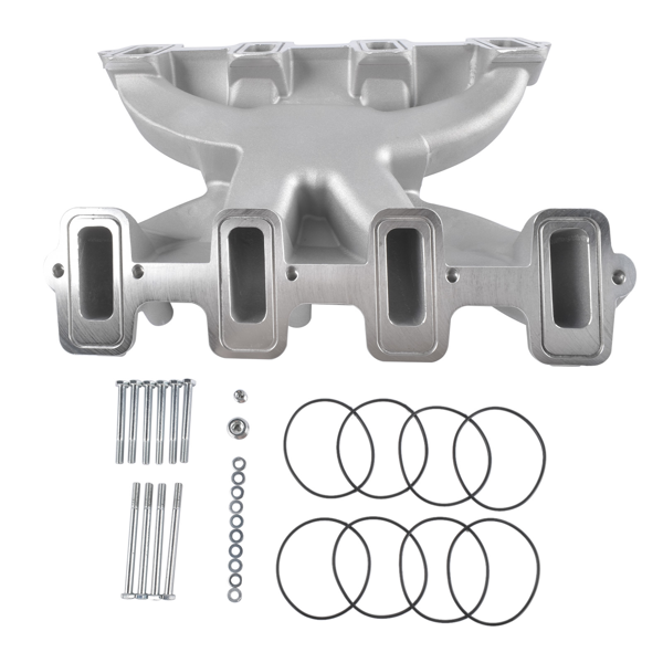 进气歧管 Dual Plane Carbureted Intake Manifold Fit for GM LS Gen III/IV LS1 LS2 LS6 Chevrolet Corvette 5.7 6.0L 300-130-5