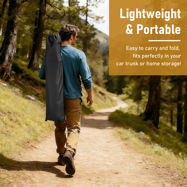 75in  黑色 户外行军床 铝床面支架 铁交叉脚 长方形 125kg-12