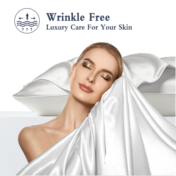 自产色丁枕套（一对装,白色麻绳） 喇叭花蜂鸟 90X51cm（temu仅可自提）-5