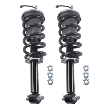 减震器 2Pcs Front Suspension Strut and Coil Spring Assembly Fit for Cadillac Escalade Chevy Suburban Tahoe Yukon 2021-2024 Black