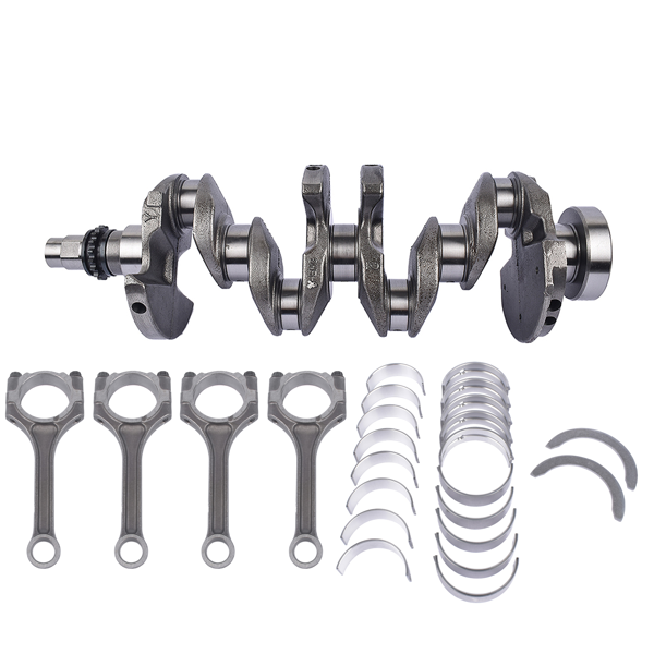 曲轴套装 Crankshaft with 4x Connecting Rod & Rod Bearing Kit Fit for Hyundai Accent 1.6L 2012-2017-1